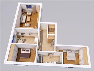 APARTAMENT CU 3 CAMERE DECOMANDAT + GRADINA