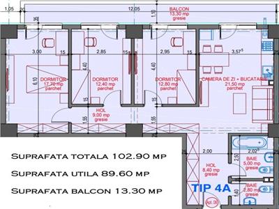 Apartament deosebit, cu 4 camere, Nicolina , etaj intermediar